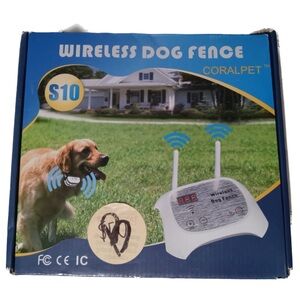 Coralpet S10 Wireless Dog Fence COLLAR + TRANSMITTER CONTROL MODULE